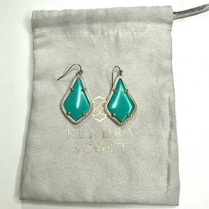 Kendra Scott Alex Gold Drop Earrings in Turquoise